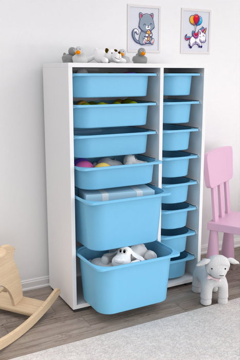 Hanah Home Rine 2D4K8U Blanco y Azul